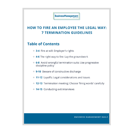 How to Fire an Employee the Legal Way