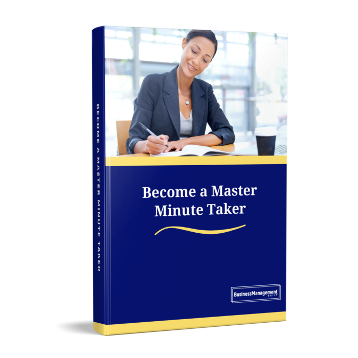 Become a Master Minute Taker