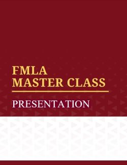 FMLA Master Class Presentation