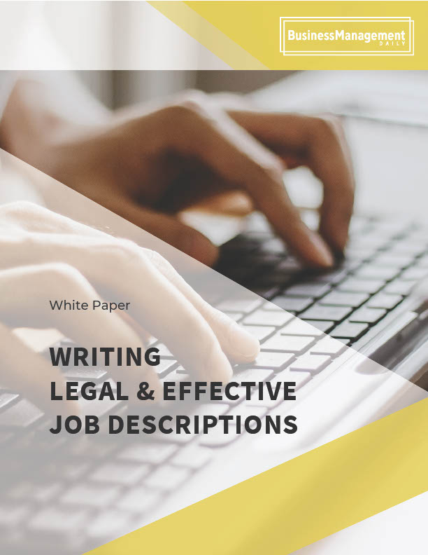 Writing Legal & Effective Job Descriptions